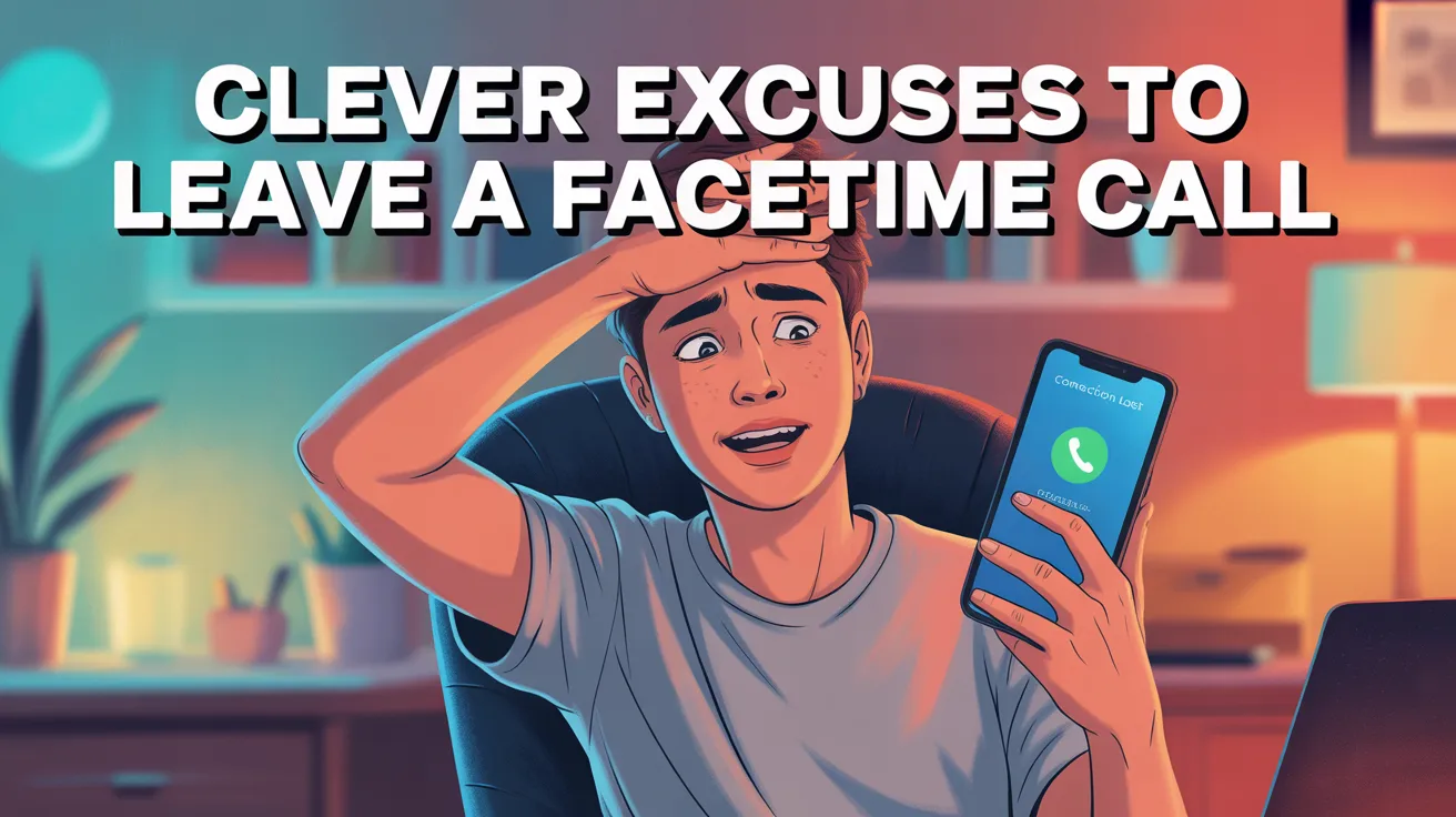 Clever Excuses to Leave a FaceTime Call