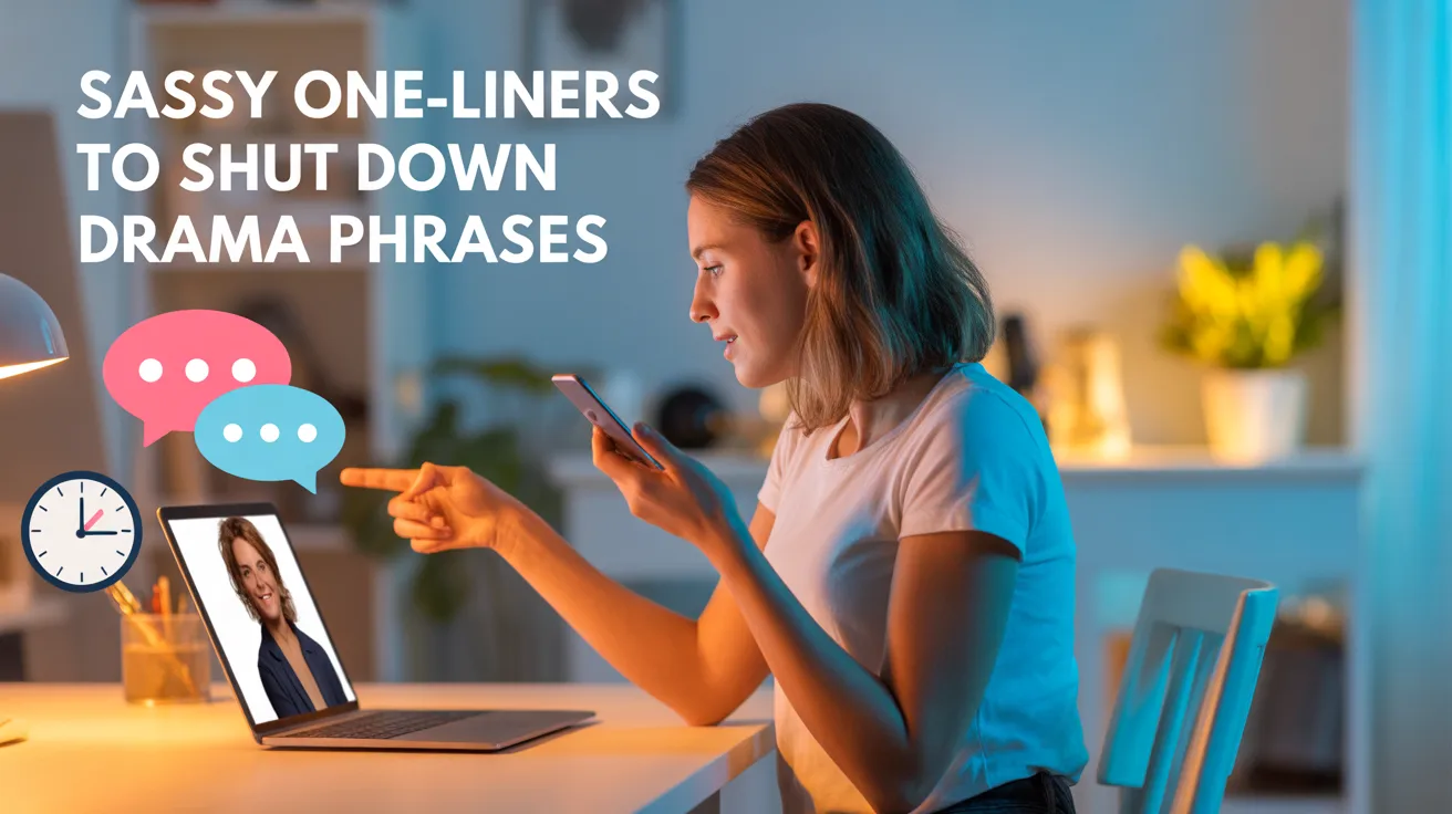 Sassy One-Liners to Shut Down Drama Phrases