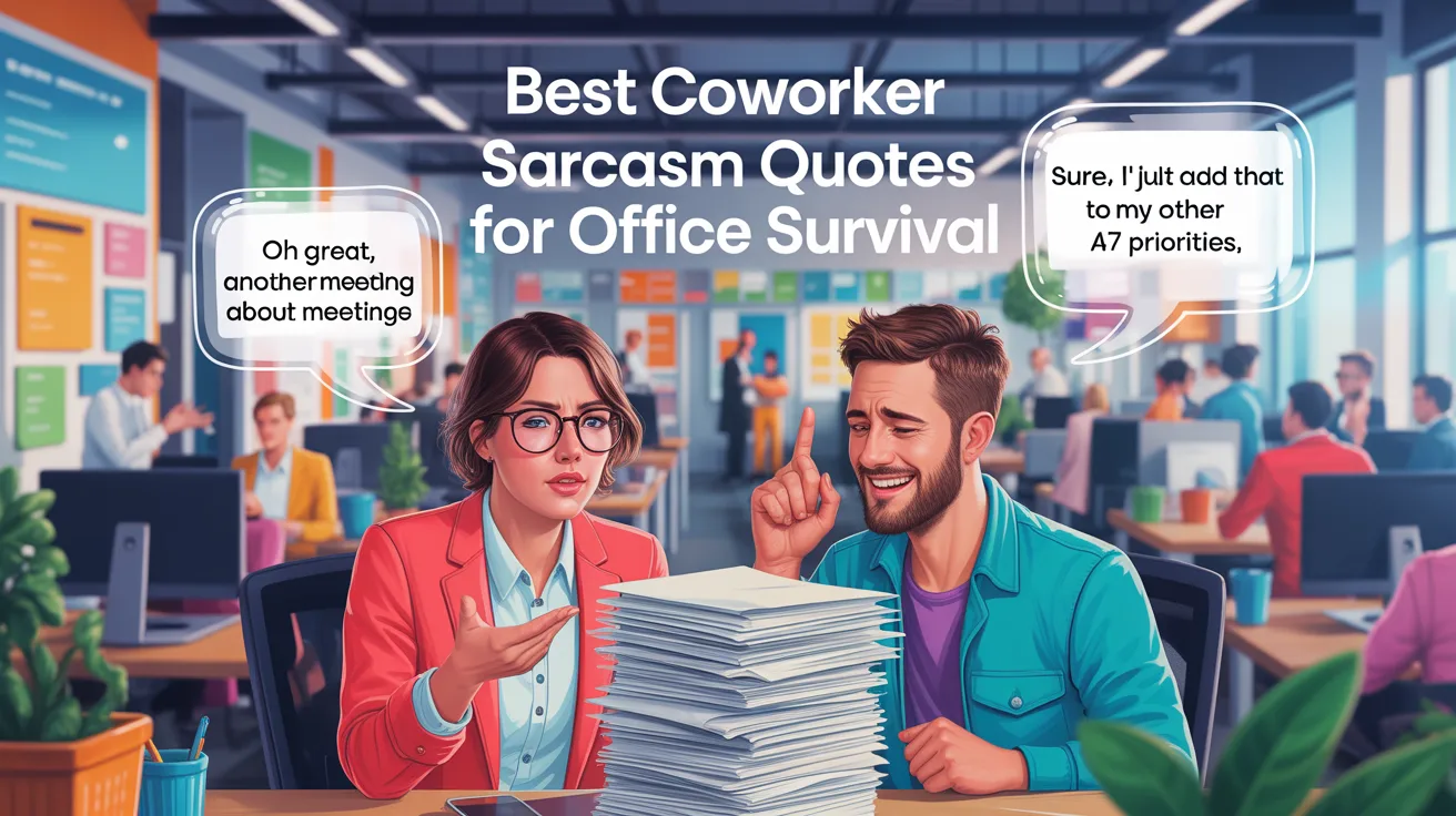 Best Coworker Sarcasm Quotes for Office Survival