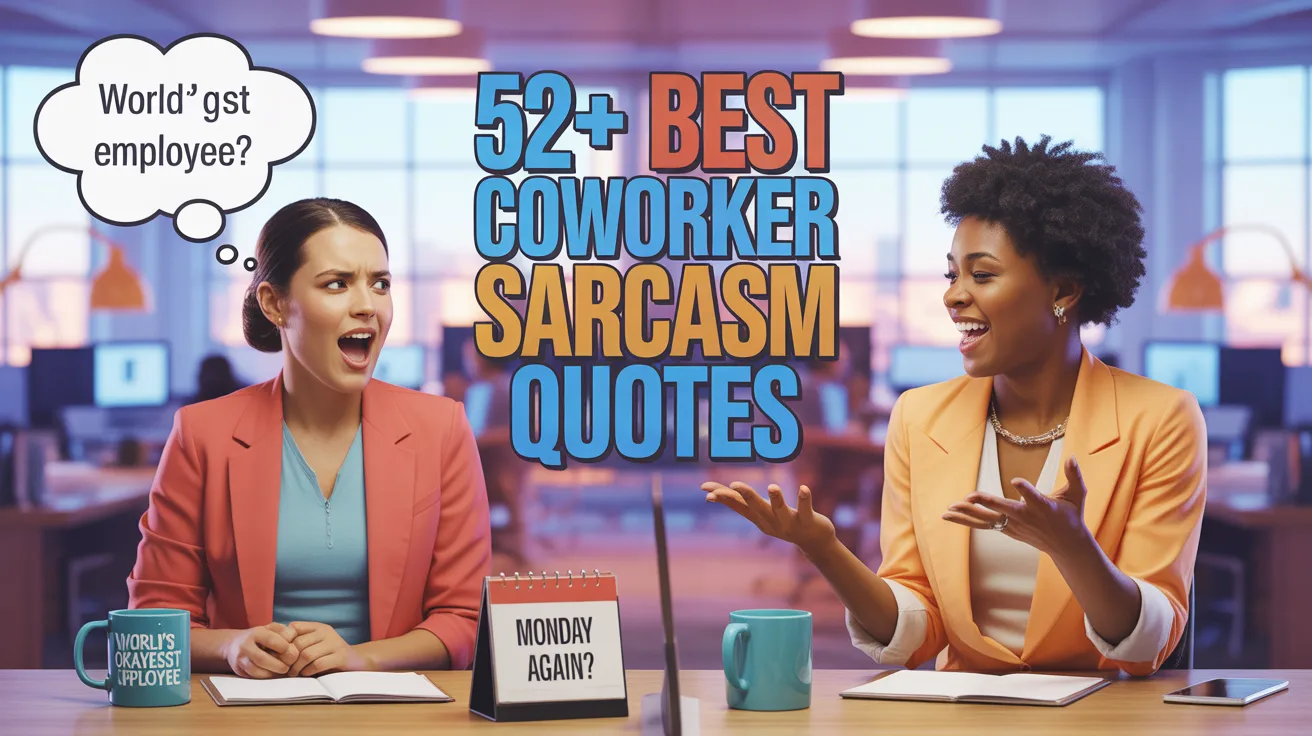 Best Coworker Sarcasm Quotes for Office Survival