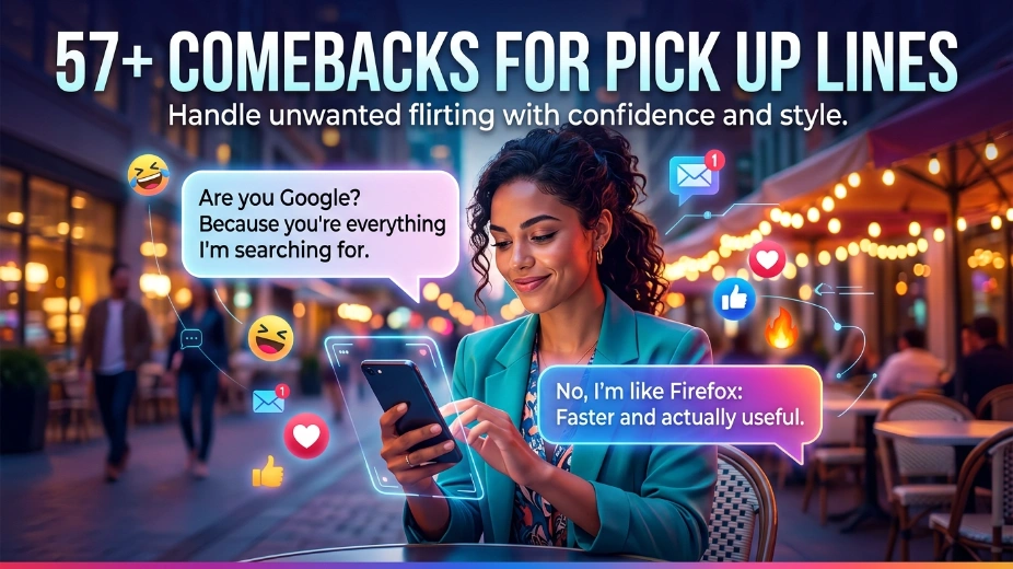 Comebacks for Pick Up Lines